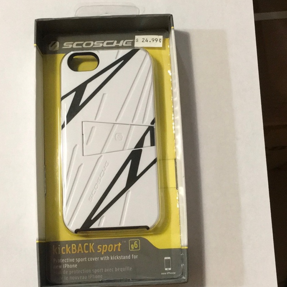 KickBACK sport case for iPhone 5 - white/black